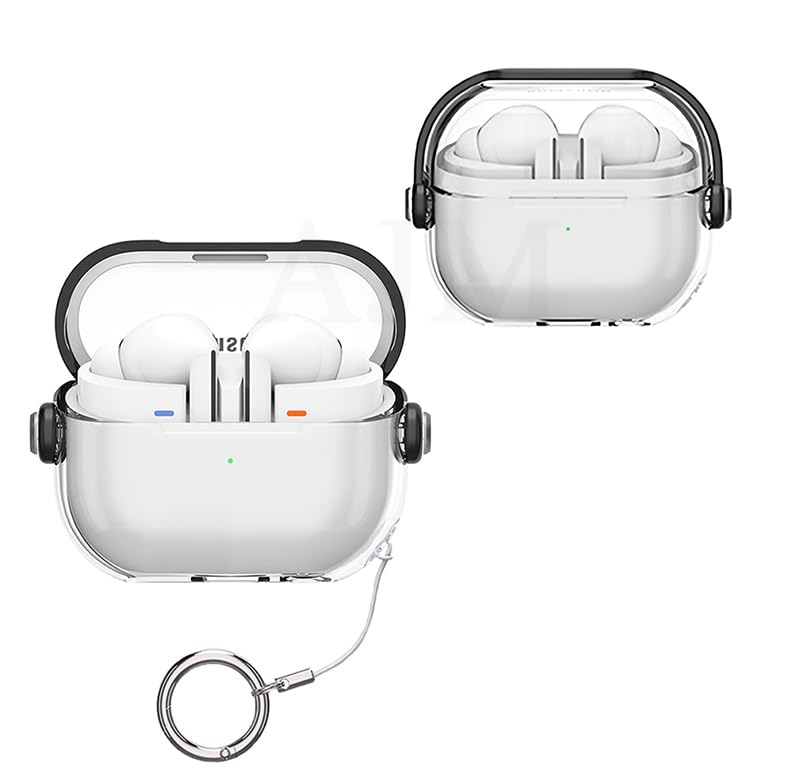Samsung Galaxy Buds 3/3 Pro Headphones Clear Music Cool Luxury Protective Kickstand Case
