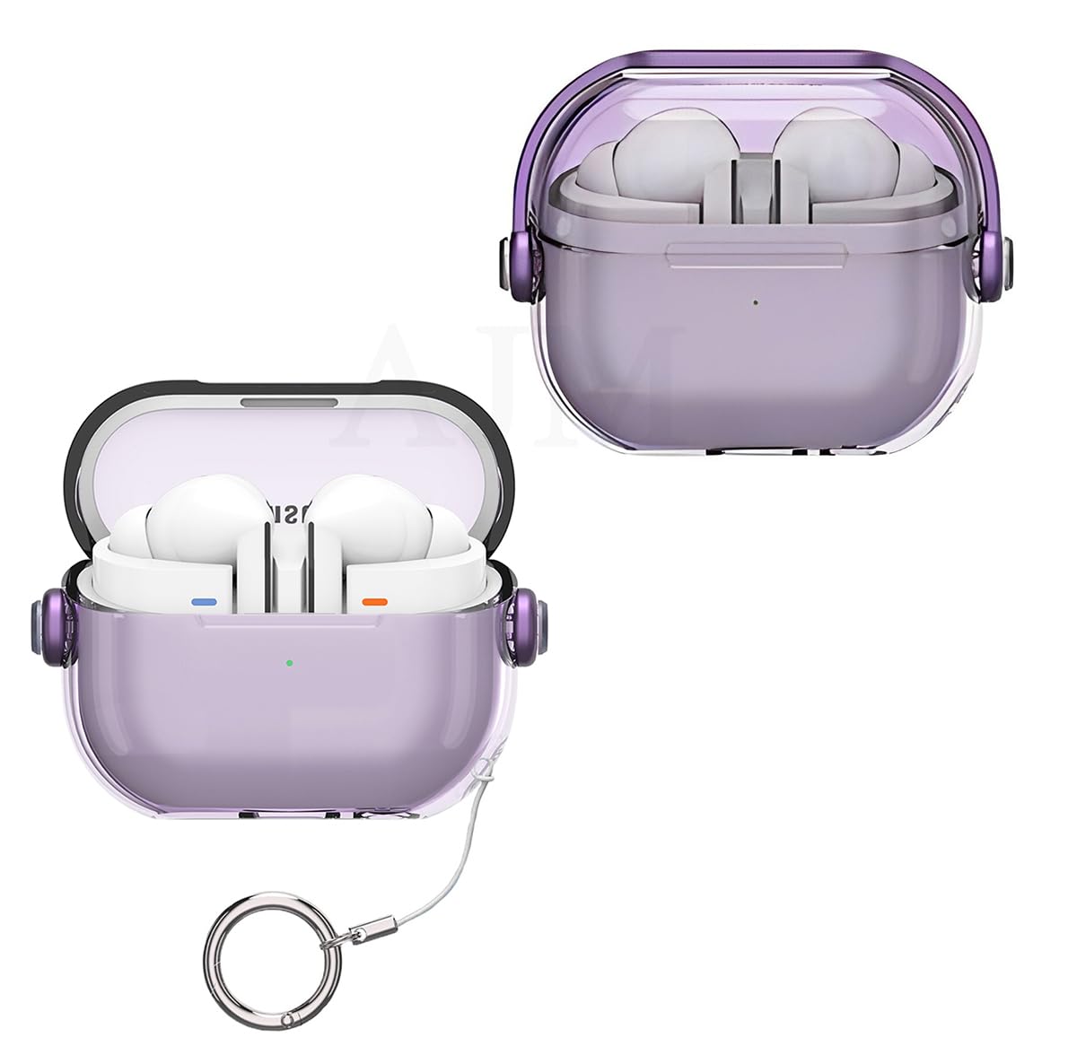 Samsung Galaxy Buds 3/3 Pro Headphones Clear Music Cool Luxury Protective Kickstand Case