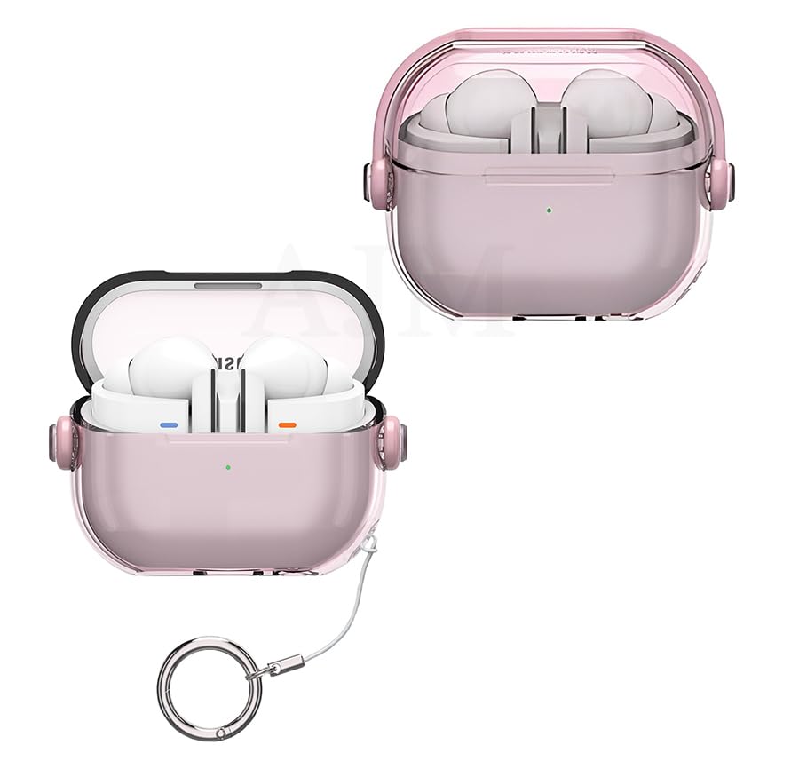 Samsung Galaxy Buds 3/3 Pro Headphones Clear Music Cool Luxury Protective Kickstand Case