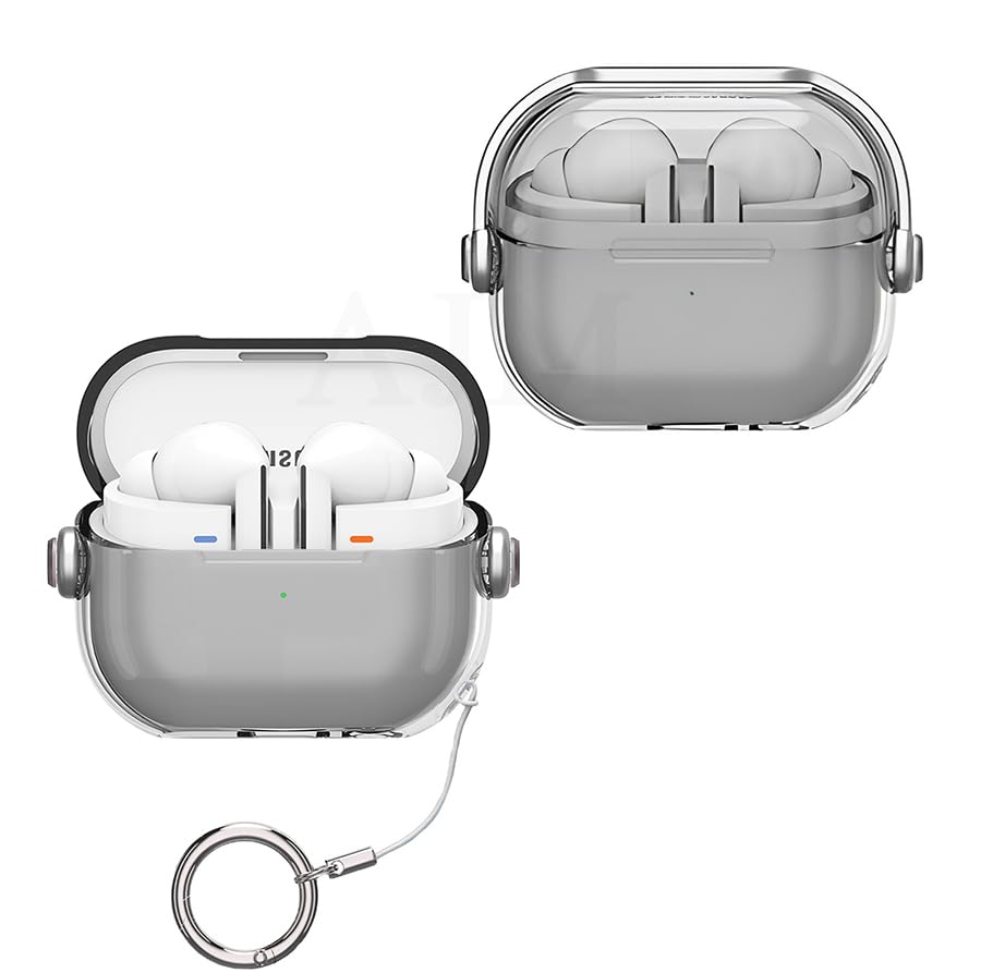 Samsung Galaxy Buds 3/3 Pro Headphones Clear Music Cool Luxury Protective Kickstand Case