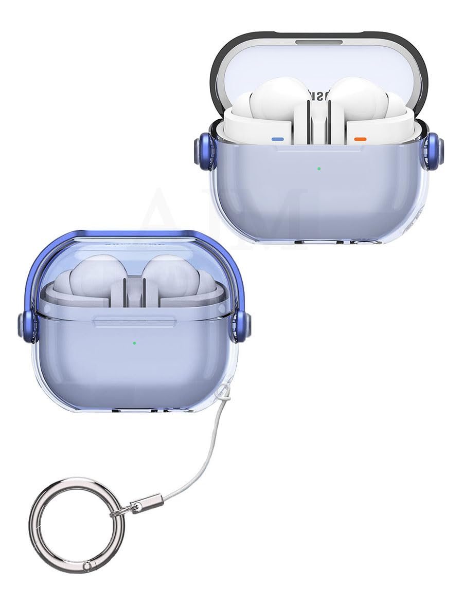 Samsung Galaxy Buds 3/3 Pro Headphones Clear Music Cool Luxury Protective Kickstand Case