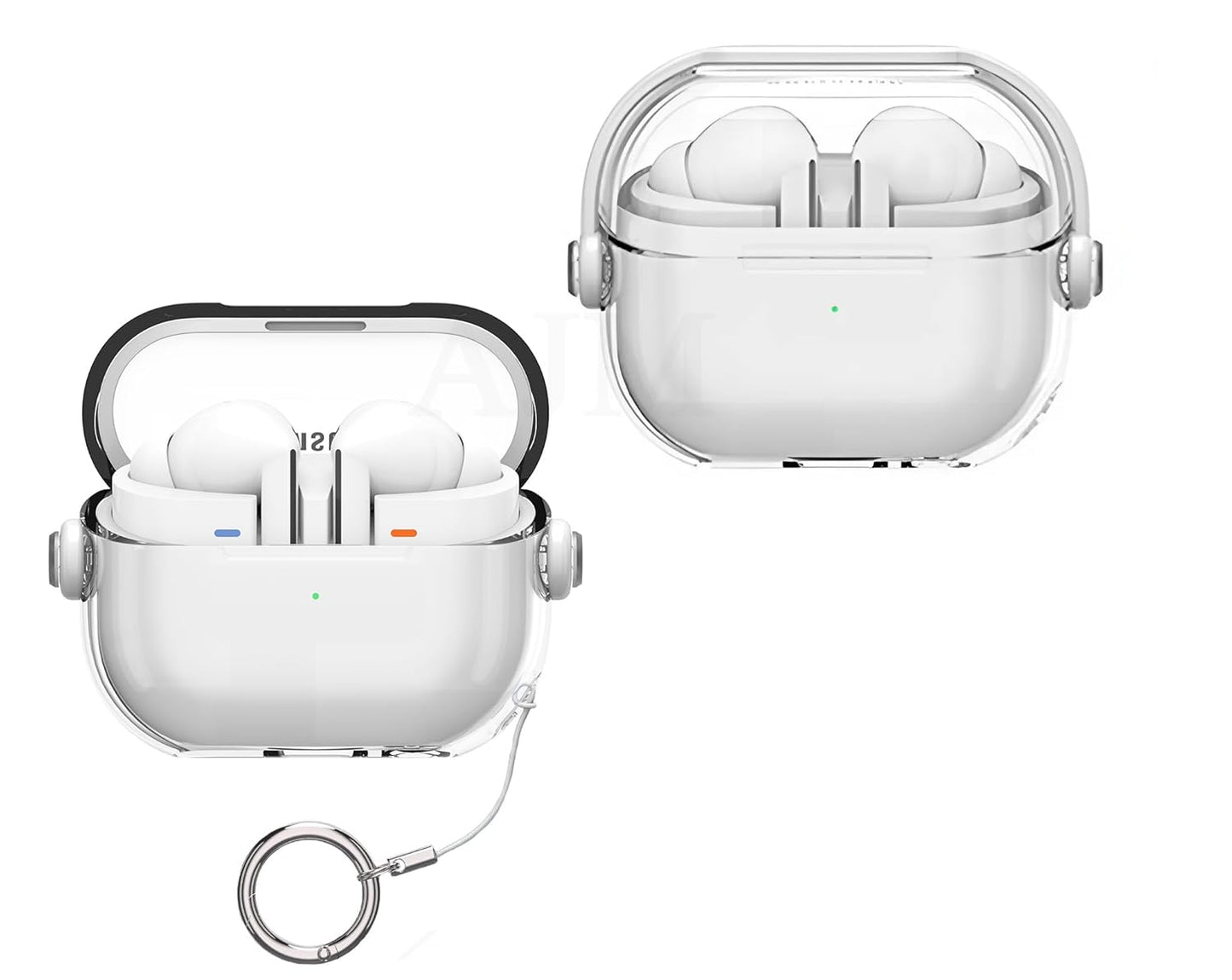 Samsung Galaxy Buds 3/3 Pro Headphones Clear Music Cool Luxury Protective Kickstand Case