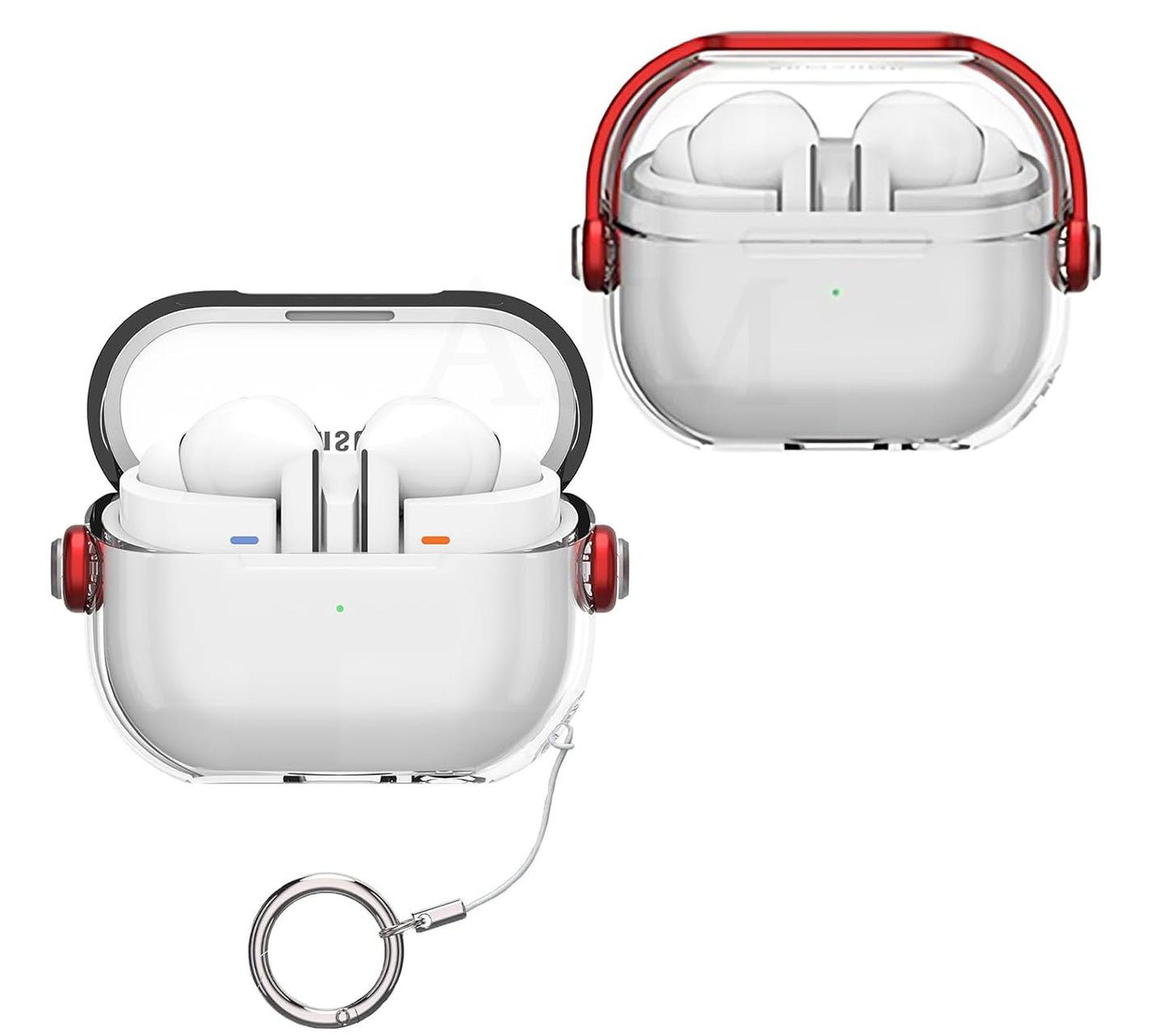 Samsung Galaxy Buds 3/3 Pro Headphones Clear Music Cool Luxury Protective Kickstand Case