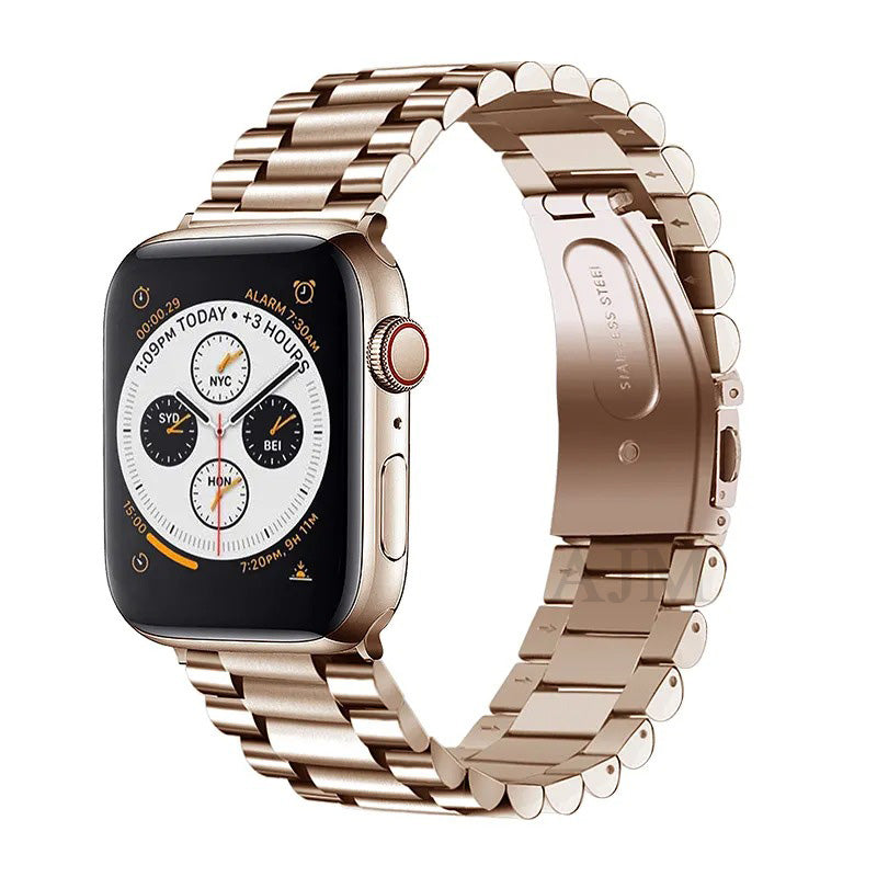 AJM Stainless Steel Metal Watch Belt - Apple Watch Straps 45mm 44mm 42mm, for iWatch Series 8 7 6 5 4 3 2 1 SE