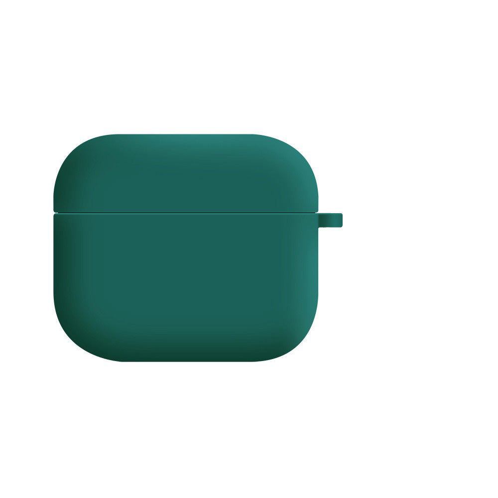 Soft Liquid Silicone Shock-Absorbing Protective Case with Keychain Microfiber Inside - Apple Airpod 1/2