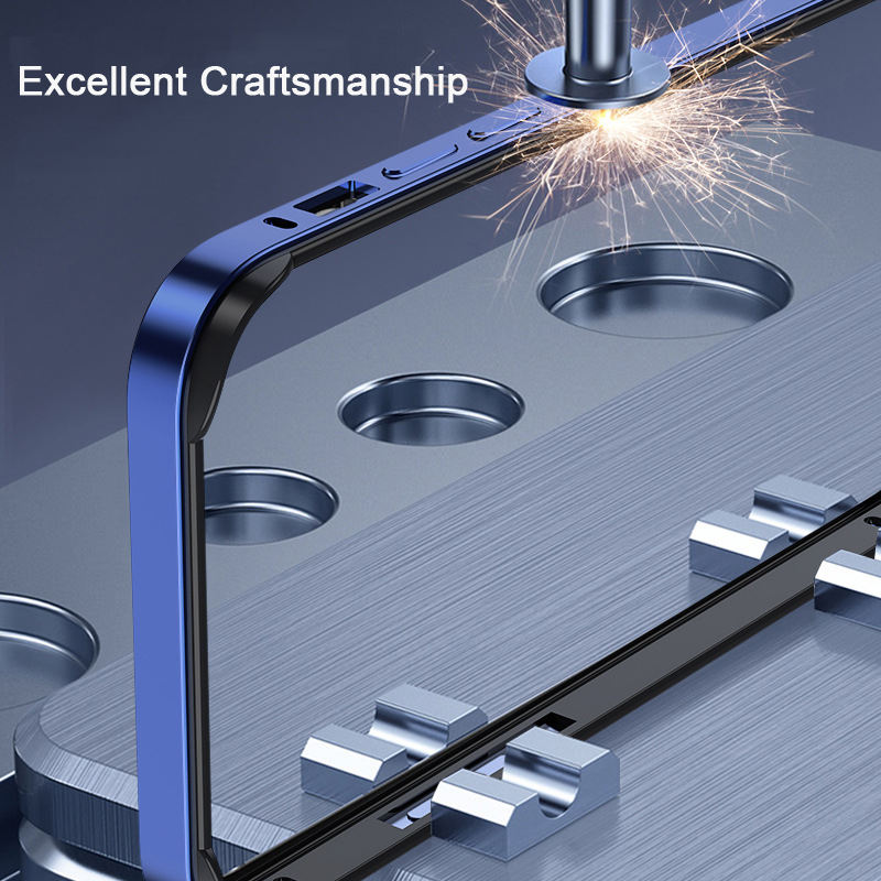 Anti Collision Luxury Metal Frame Ultra-Thin Shockproof Bumper case - iPhone