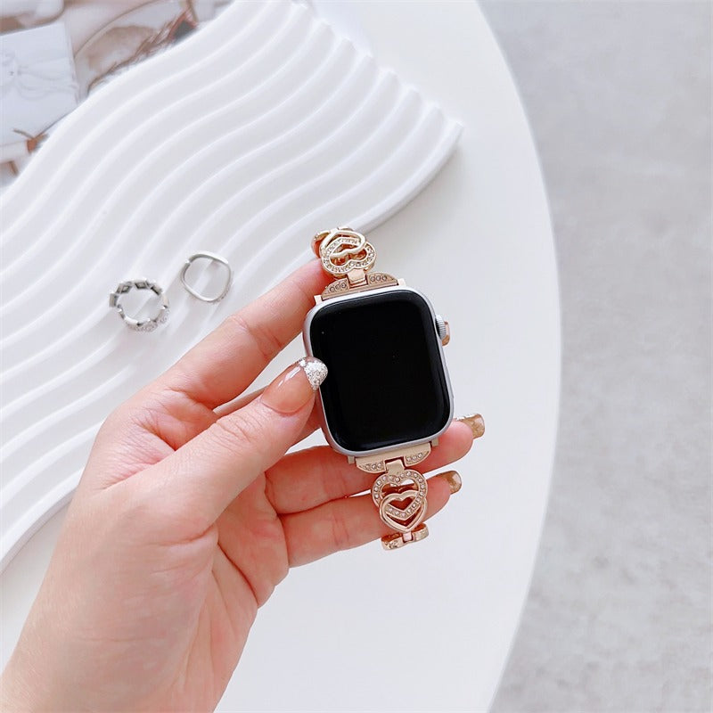 Luxury Diamond Shinning Metal Strap Band - Apple iWatch Series Ultra/8/7/6/SE/5/4/3