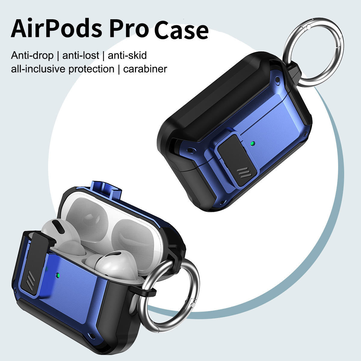 Luxury TPU PC Shockproof Armor Anti-scratch Secure Lock Clip Case - AirPods Pro 2