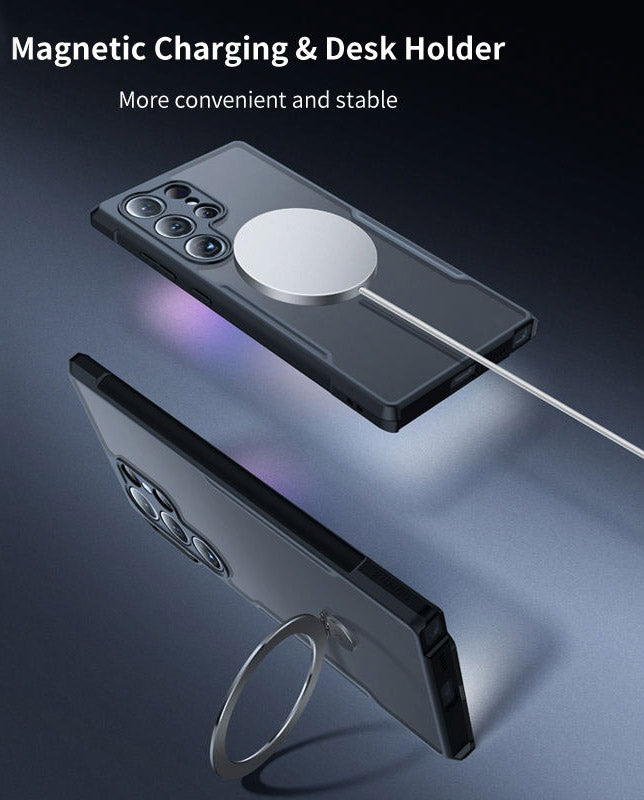 Premium Ultra Clear Magnetic Holder Phone Case Hybrid Non-Yellowing Case - Oneplus
