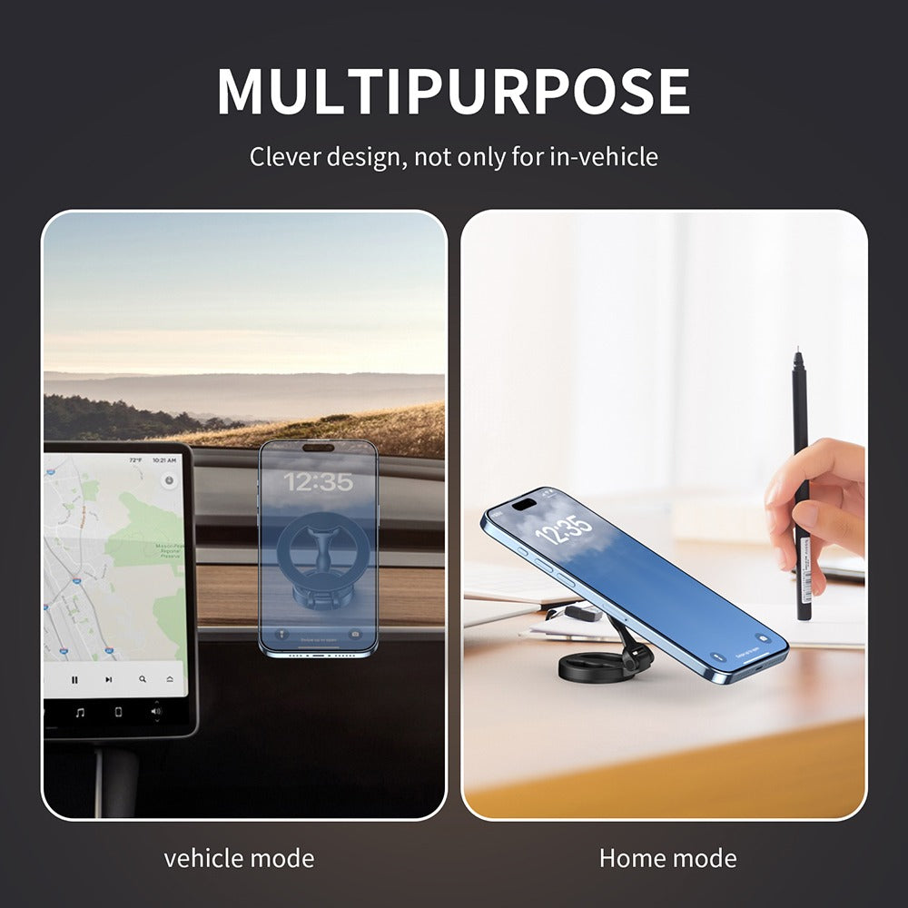 High Quality Folding Zinc Alloy 360 Rotatable Magnetic Car Mount Phone Holder