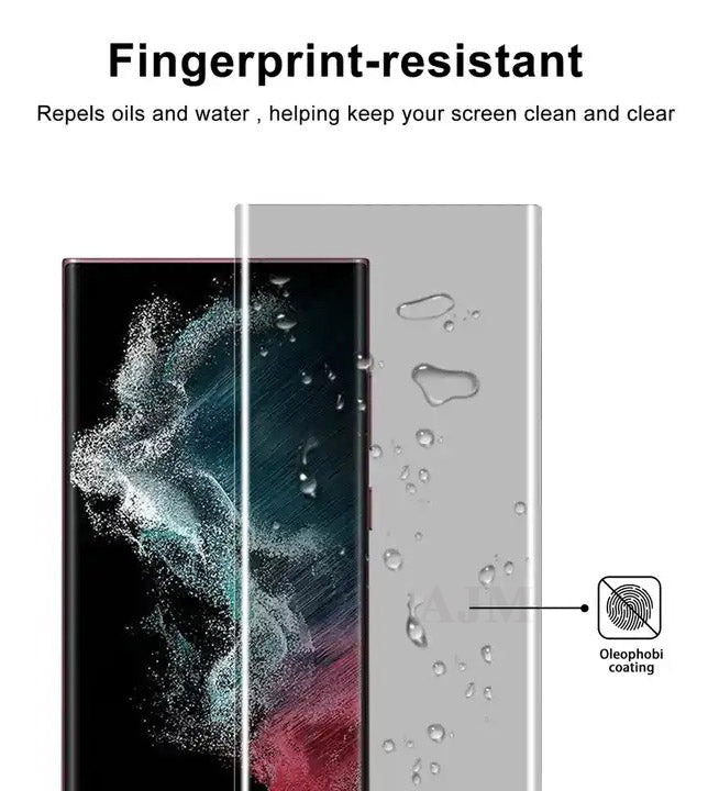 AJM 0.26MM 360 Protection Anti Fingerprint Privacy Screen Protector for Oneplus