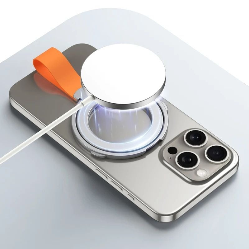 Magnetic Phone Holder Ultra-Thin Folding Rotating Silicone Hanging Strap Finger Ring Buckle Holder - iPhone