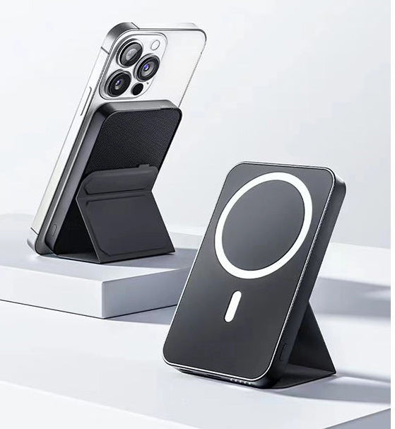 XUNDD 10000mAh Magnetic Wireless Charging Power Bank with 20W Fast Charging-6 Months Warranty With Hidden Foldable Stand Hold