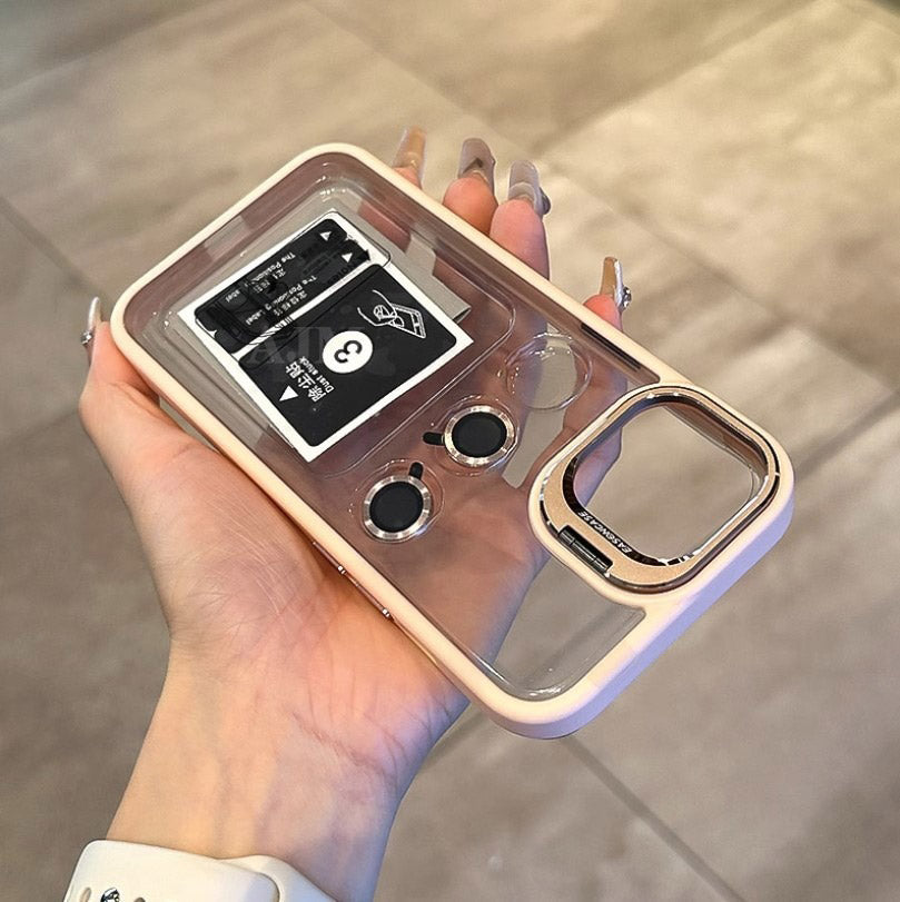 Fashion Luxury Designer Premium Clear Magnetic MagSafe Hybrid Non-Yellowing Case with Camera Ring - iPhone