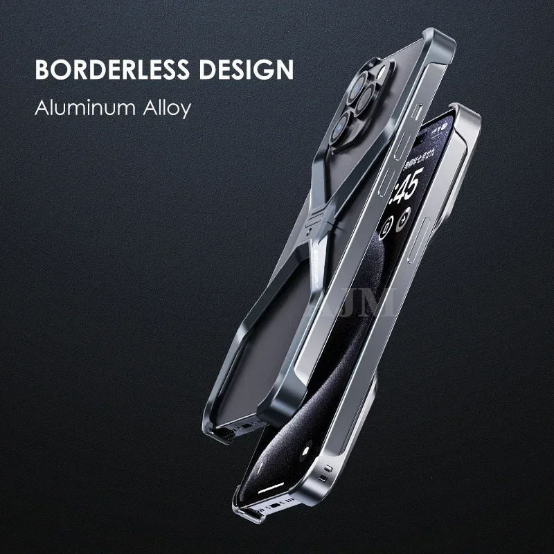 Aluminum Alloy Metal Phone Heat Dissipation Bumper Shockproof Case - iPhone