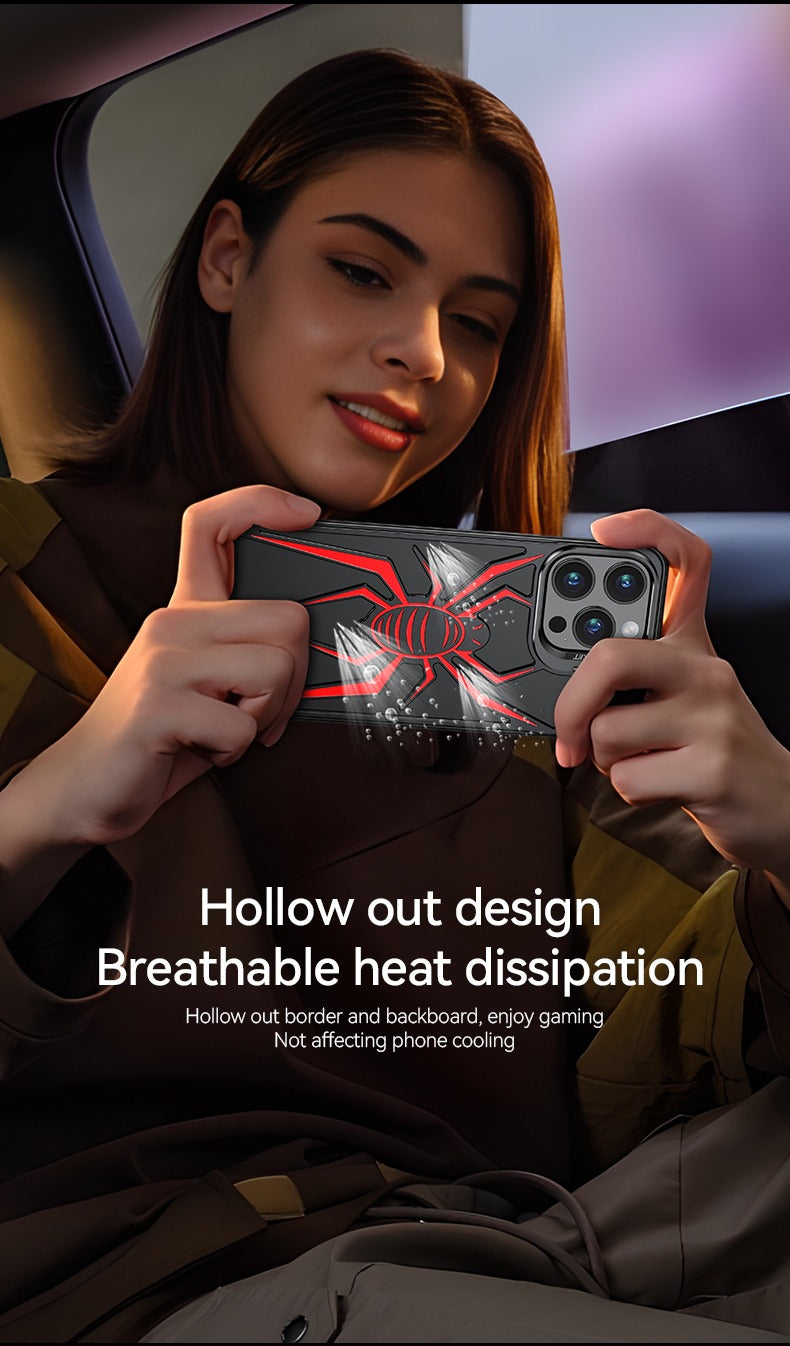 Spiderman Metal Machinery Ultra-thin Assemble Alloy Magnetic Aluminium Bare Metal Frame Holder - iPhone