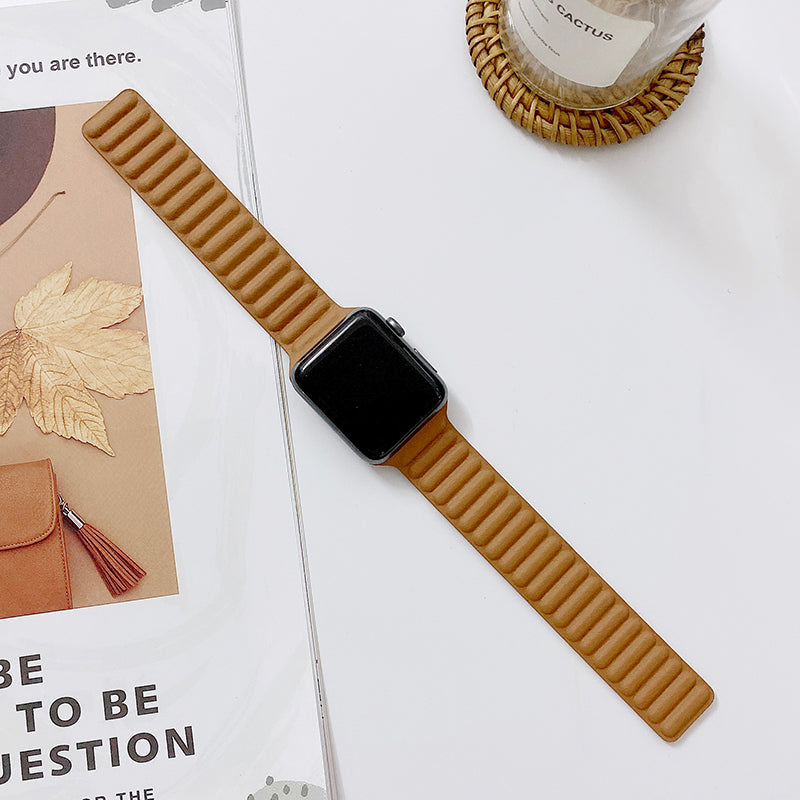 Latest Leather Premium Luxury Magnetic Band - Apple Watch 42mm/44mm45mm/49mm