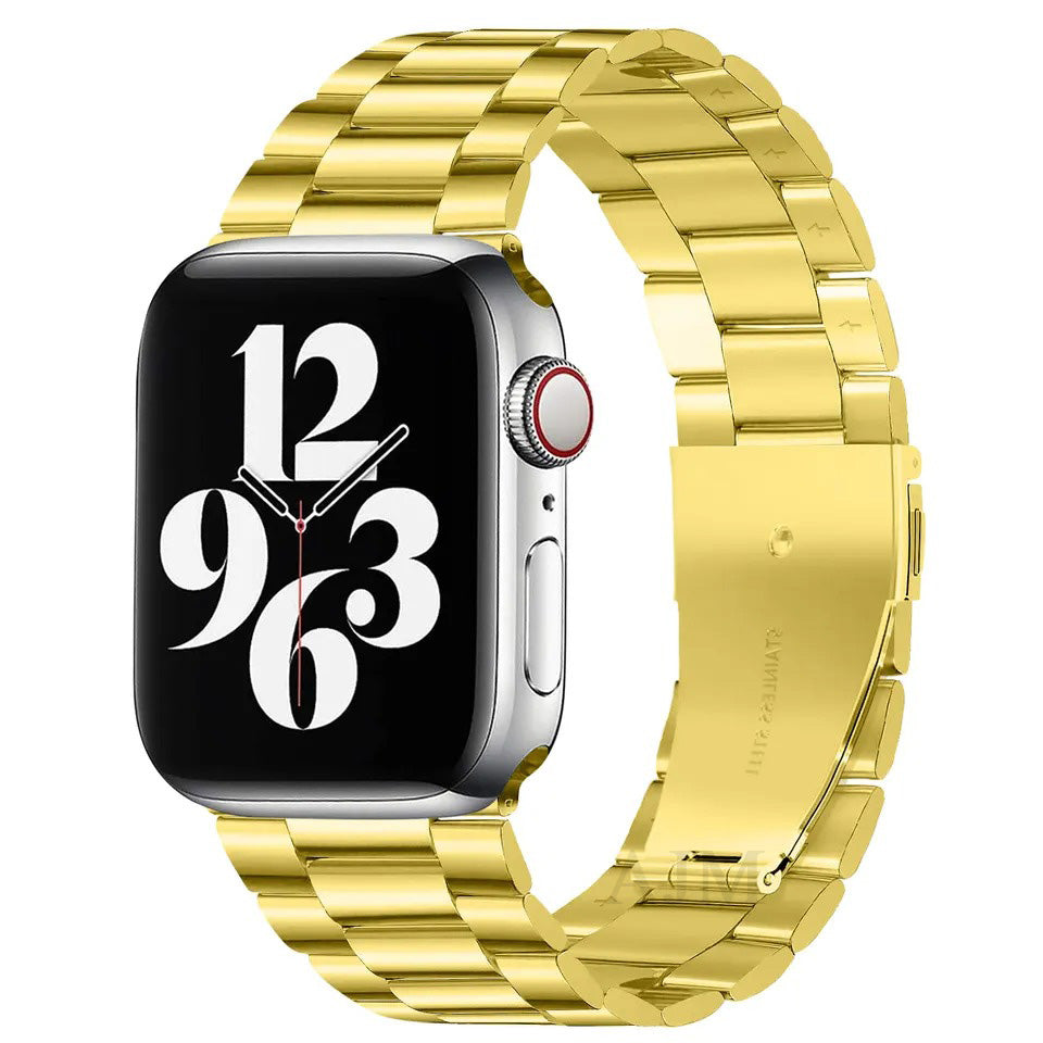 AJM Stainless Steel Metal Watch Belt - Apple Watch Straps 45mm 44mm 42mm, for iWatch Series 8 7 6 5 4 3 2 1 SE