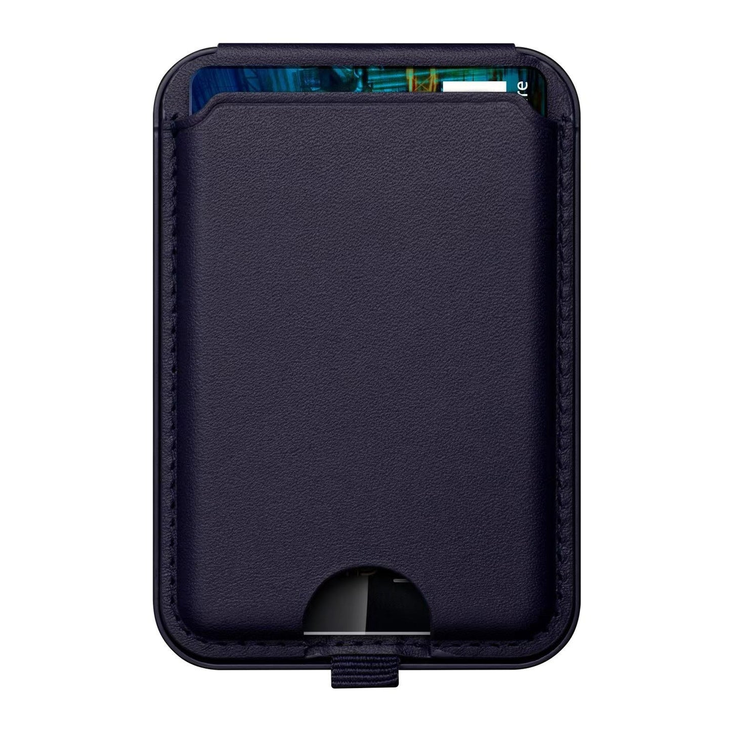 PU Leather Cell Phone Card Holder Wallet Magnetic Case for Back of Phone with Stand-iPhone