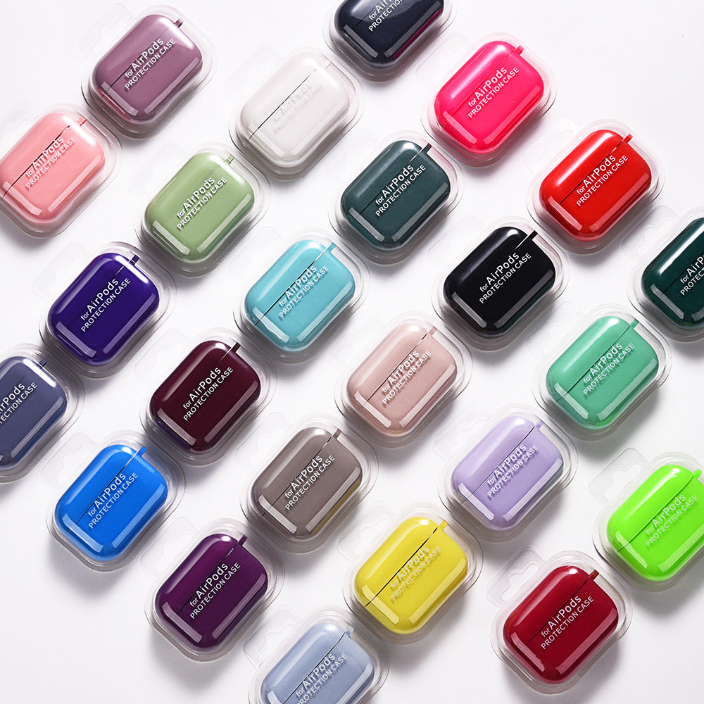 Soft Liquid Silicone Shock-Absorbing Protective Case with Keychain Microfiber Inside - Apple Airpod 1/2