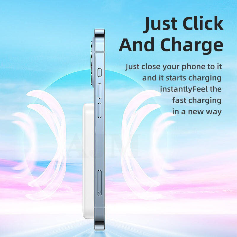 XUNDD 5000mAh Magnetic Wireless Charging Power Bank with 20W Fast Charging-6 Months Warranty