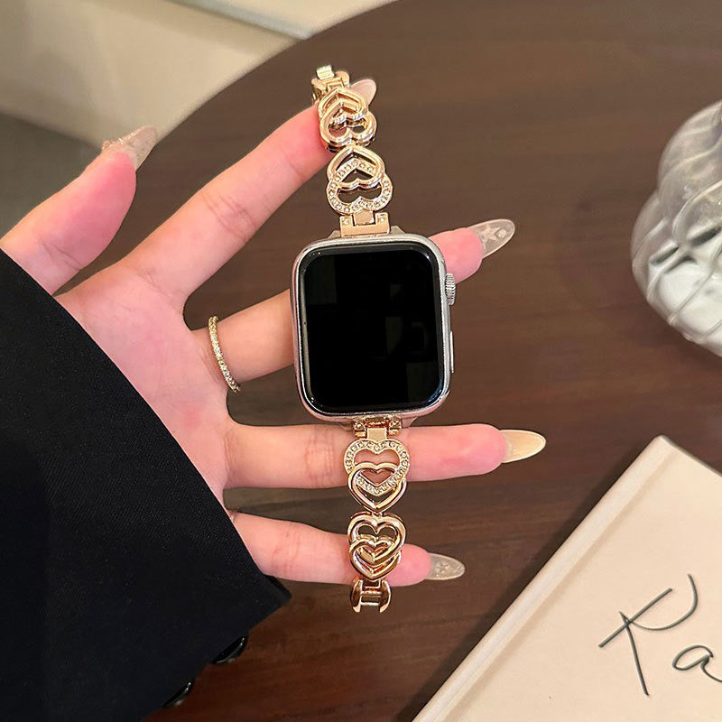 Luxury Diamond Shinning Metal Strap Band - Apple iWatch Series Ultra/8/7/6/SE/5/4/3