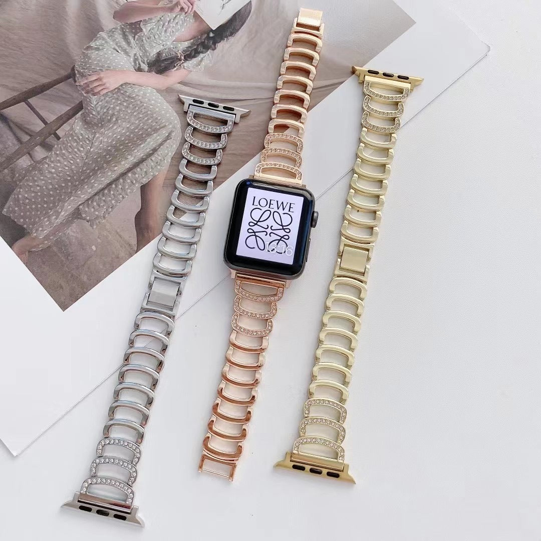 Luxury Diamond Shinning Glitter Metal Strap Band - Apple iWatch Series Ultra/8/7/6/SE/5/4/3