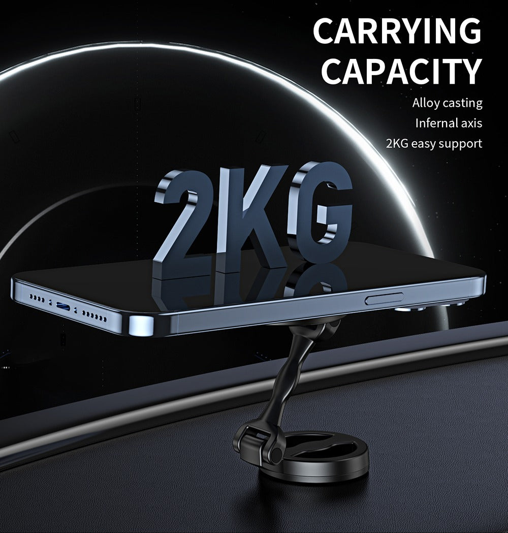 High Quality Folding Zinc Alloy 360 Rotatable Magnetic Car Mount Phone Holder