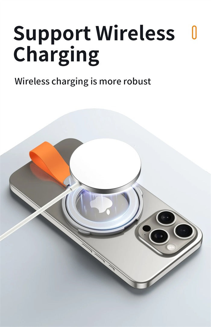 Magnetic Phone Holder Ultra-Thin Folding Rotating Silicone Hanging Strap Finger Ring Buckle Holder - iPhone