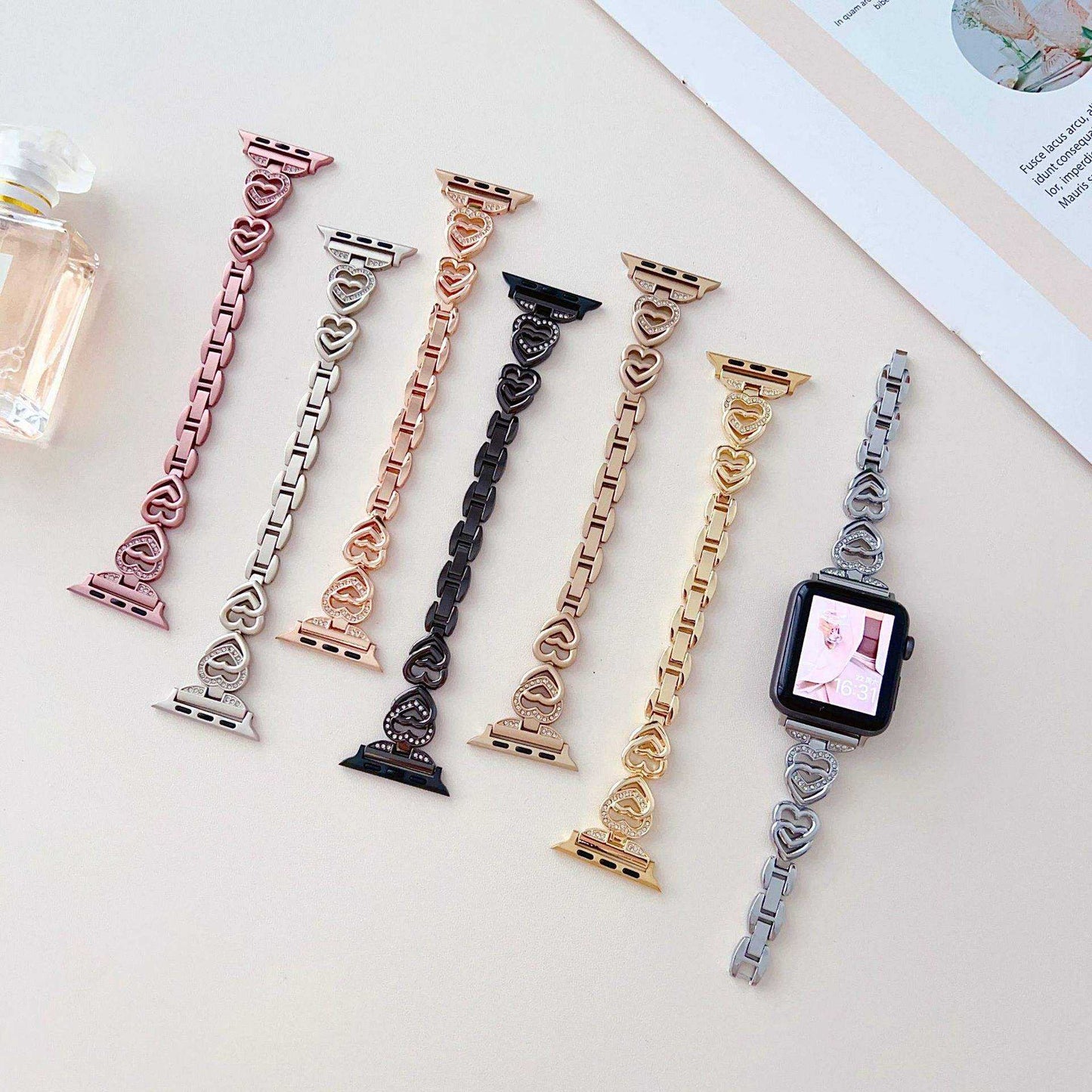 Luxury Diamond Shinning Metal Strap Band - Apple iWatch Series Ultra/8/7/6/SE/5/4/3