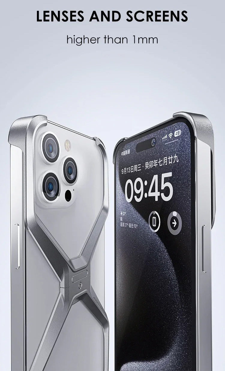 Aluminum Alloy Metal Phone Heat Dissipation Bumper Shockproof Case - iPhone
