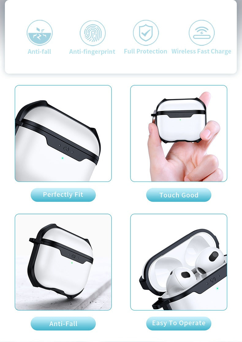 Xundd Transparent Dustproof Protective Earphone Case - Apple AirPods Pro 2