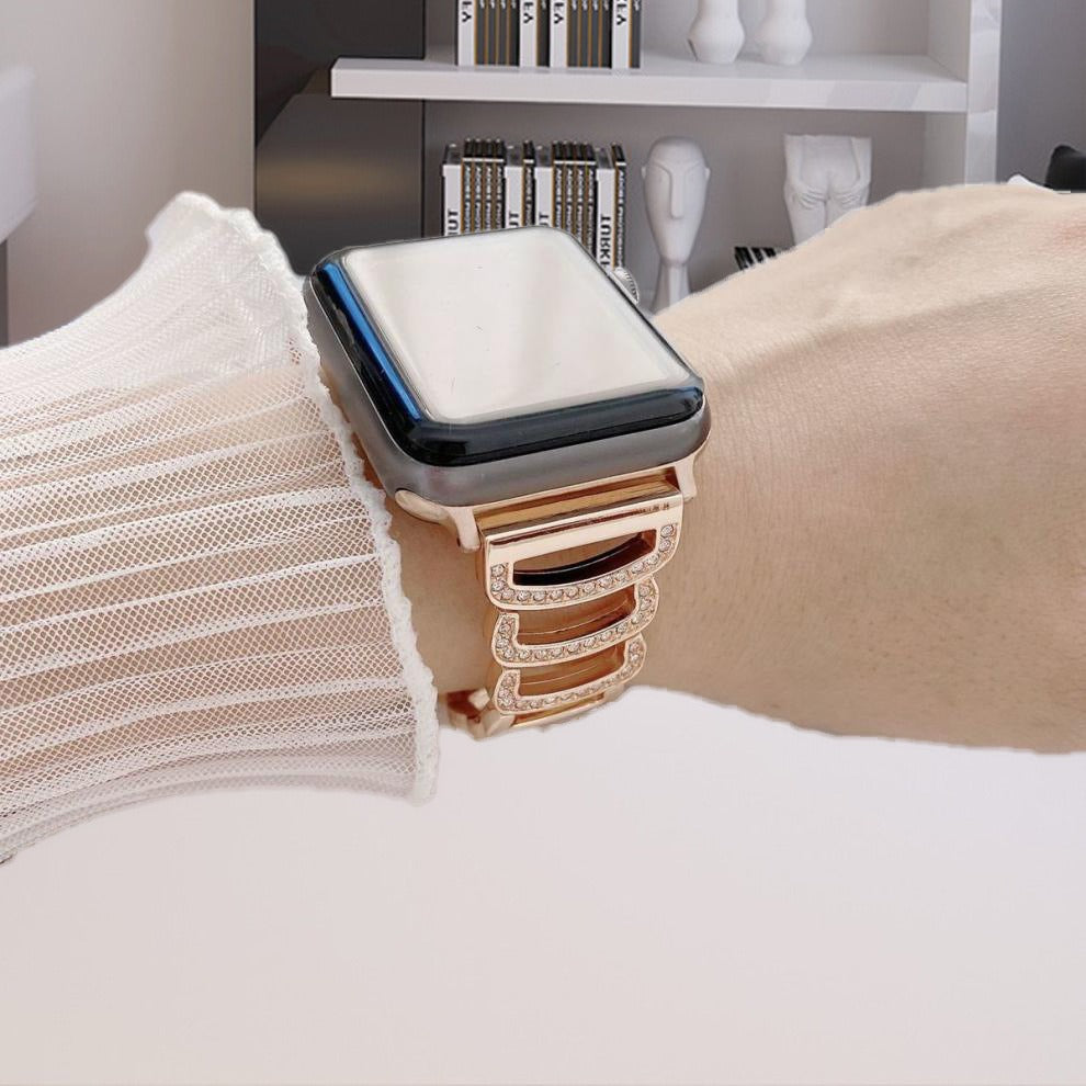 Luxury Diamond Shinning Glitter Metal Strap Band - Apple iWatch Series Ultra/8/7/6/SE/5/4/3