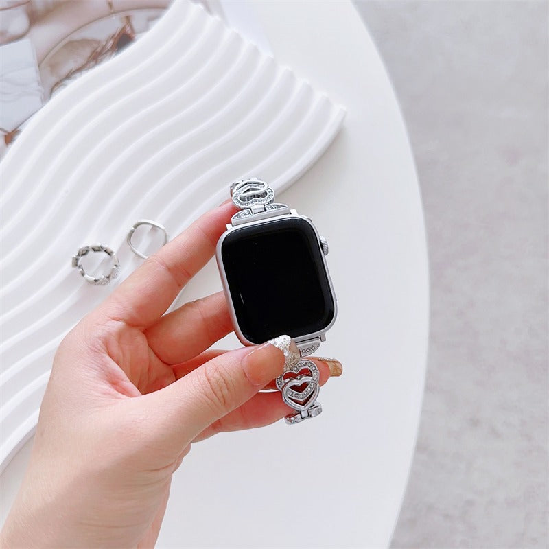 Luxury Diamond Shinning Metal Strap Band - Apple iWatch Series Ultra/8/7/6/SE/5/4/3