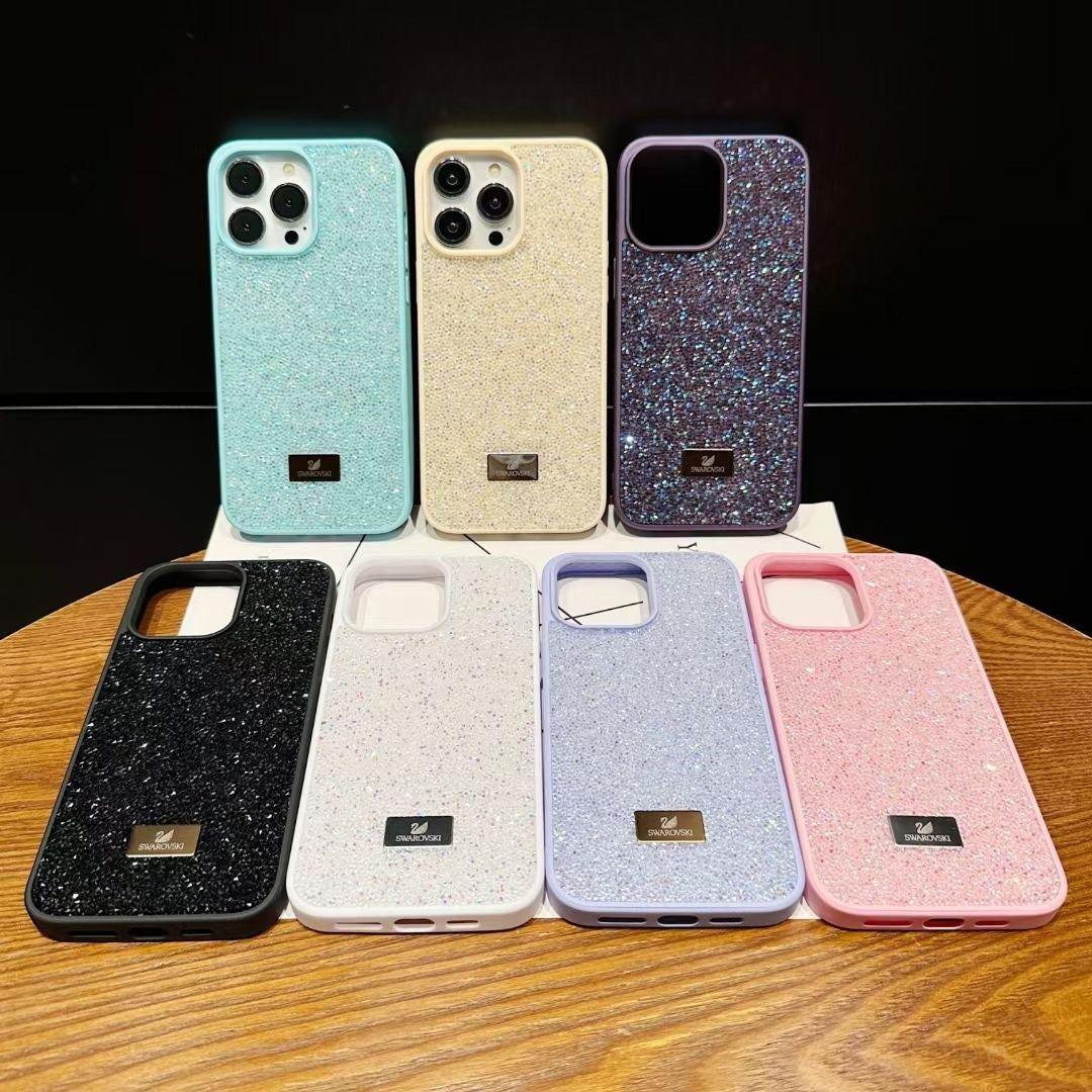 Luxury Fashion Coloured TPU+PC Diamond Shockproof Protective Phone Case - iPhone