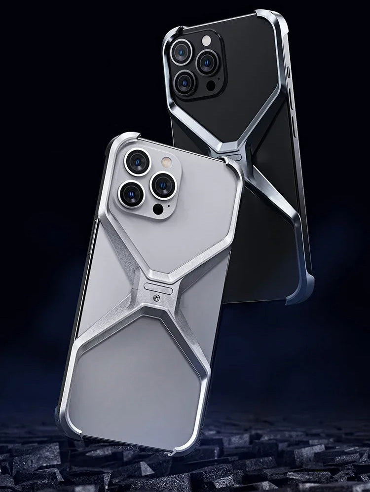 Aluminum Alloy Metal Phone Heat Dissipation Bumper Shockproof Case - iPhone