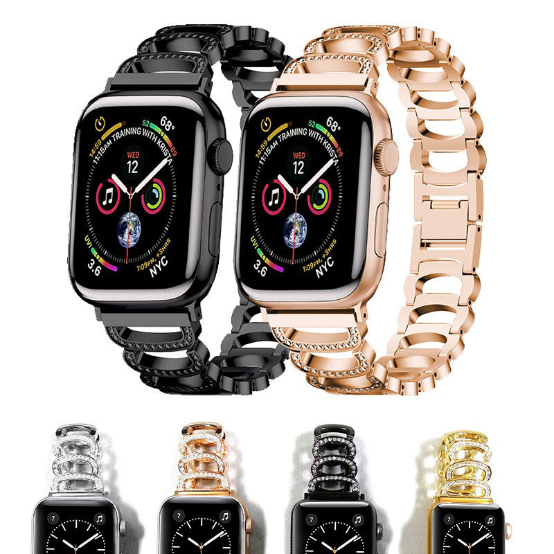 Luxury Diamond Shinning Glitter Metal Strap Band - Apple iWatch Series Ultra/8/7/6/SE/5/4/3