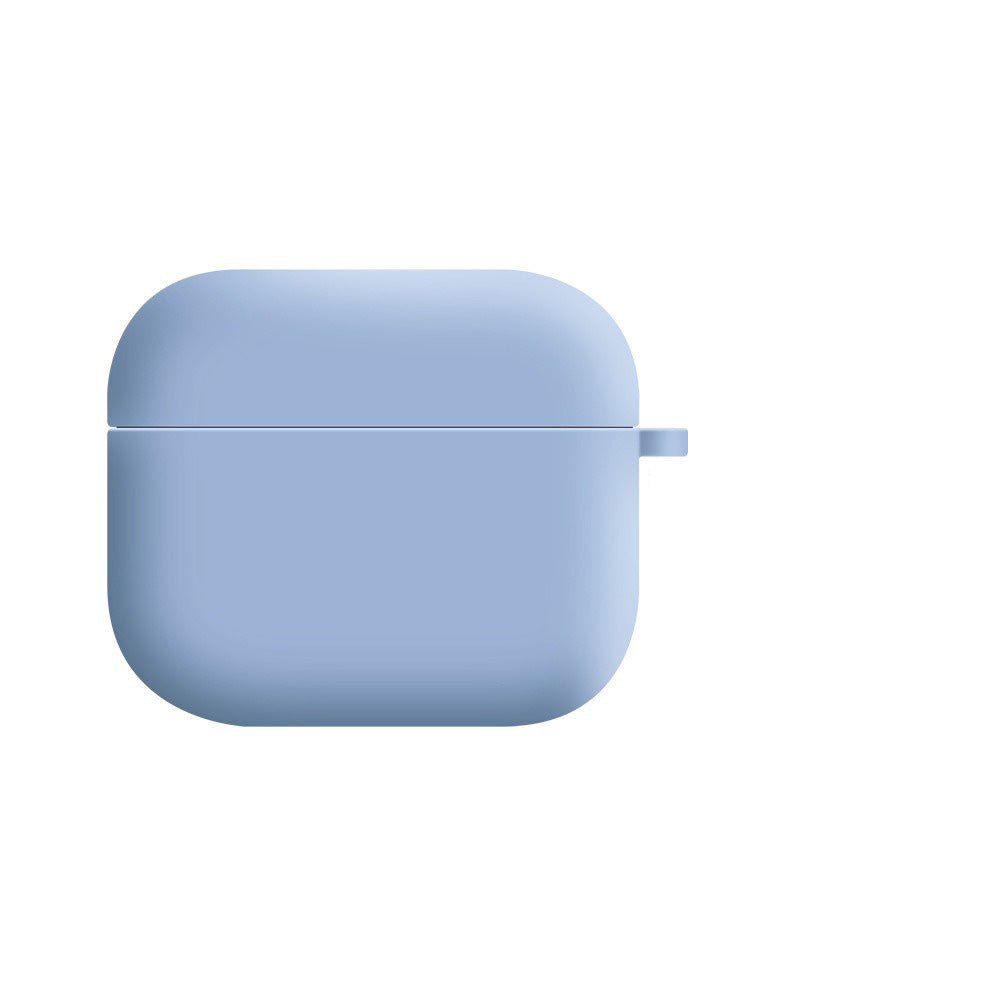 Soft Liquid Silicone Shock-Absorbing Protective Case with Keychain Microfiber Inside - Apple Airpod 1/2