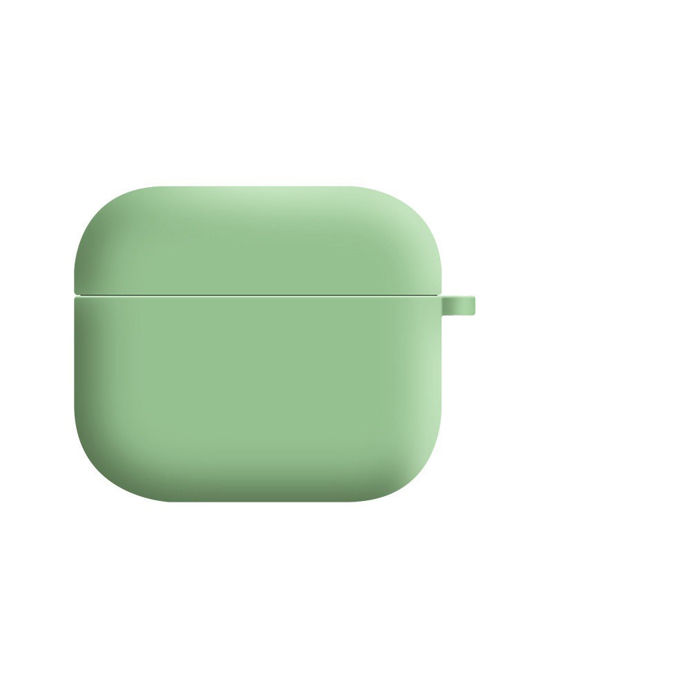 Soft Liquid Silicone Shock-Absorbing Protective Case with Keychain Microfiber Inside - Apple Airpod 1/2