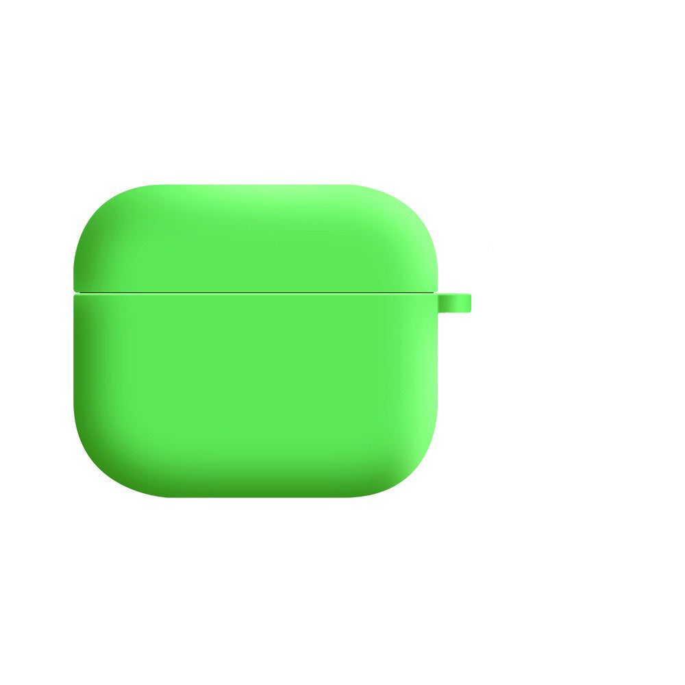 Soft Liquid Silicone Shock-Absorbing Protective Case with Keychain Microfiber Inside - Apple Airpod 1/2