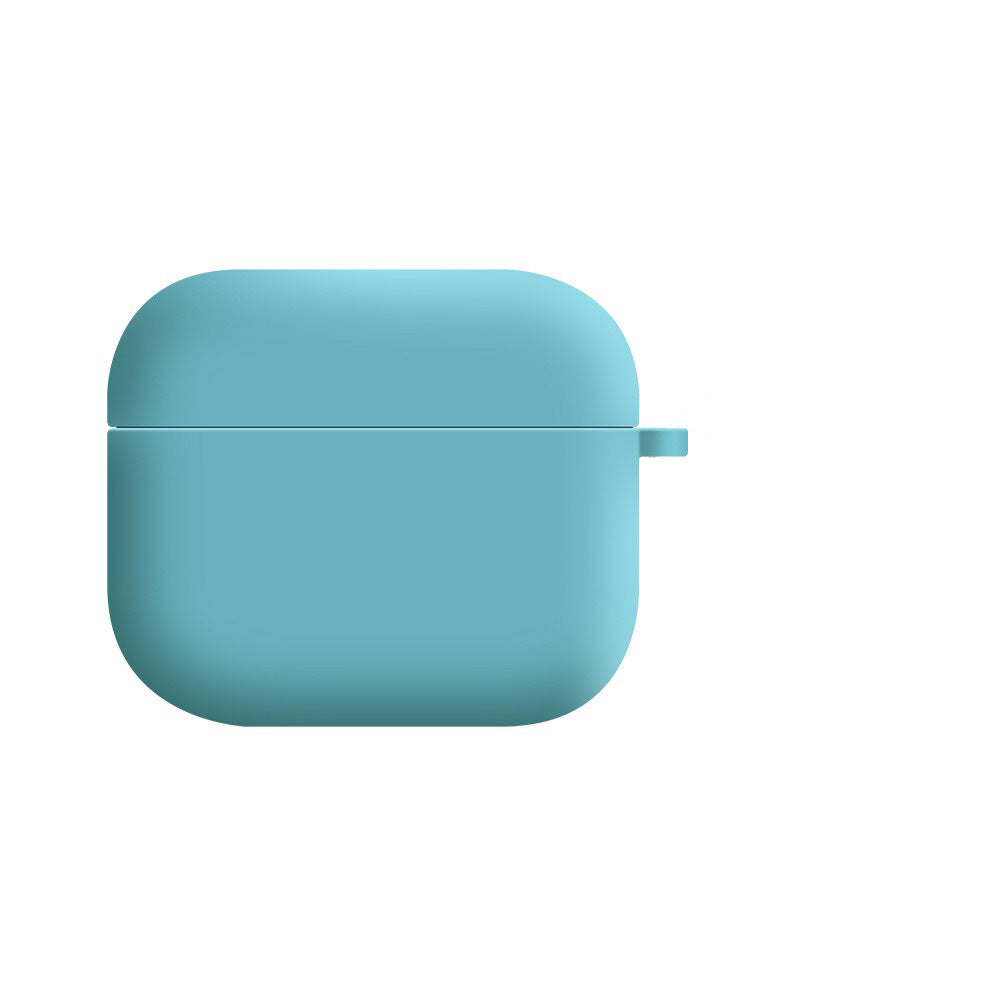 Soft Liquid Silicone Shock-Absorbing Protective Case with Keychain Microfiber Inside - Apple Airpod 1/2
