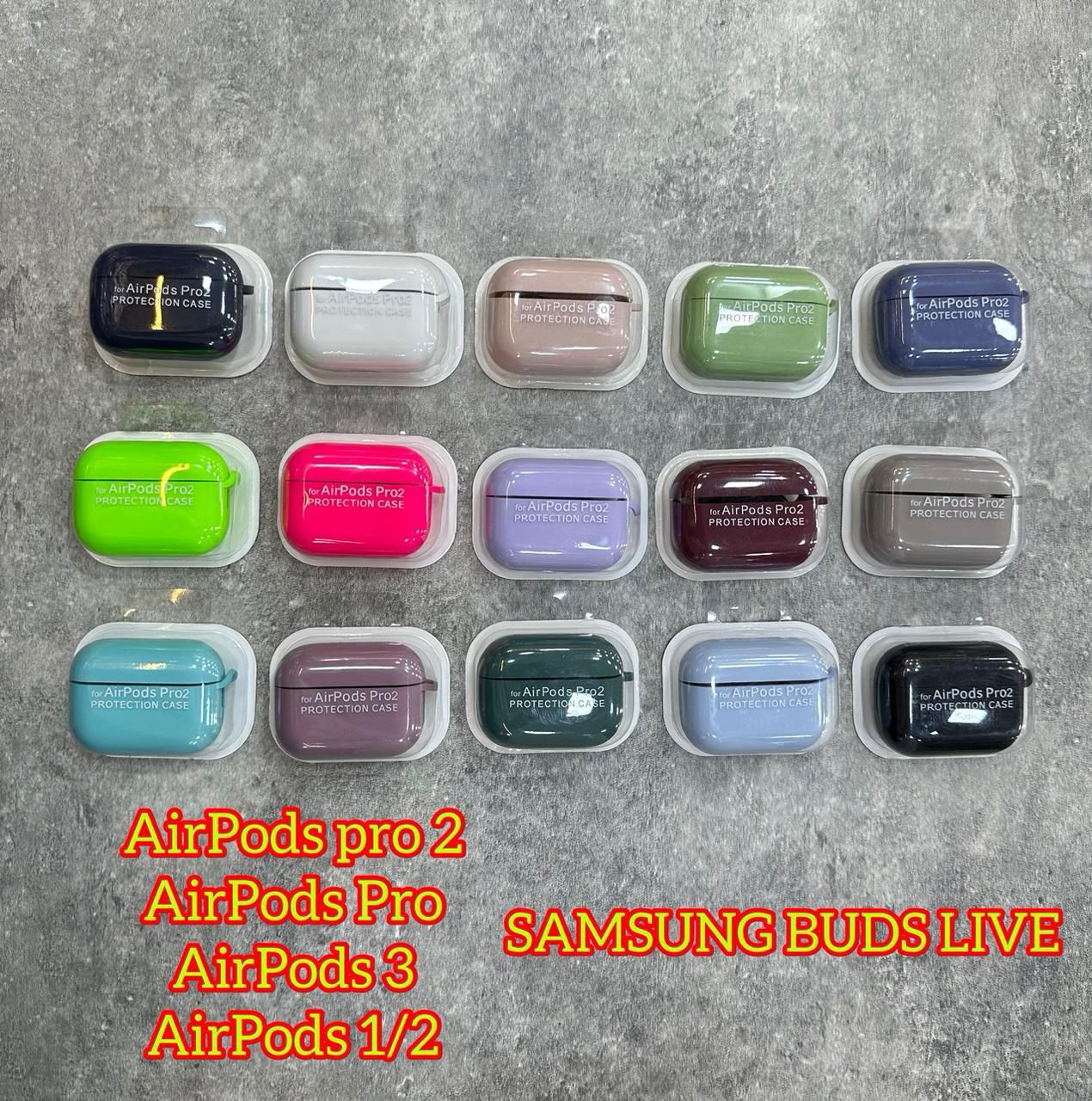 Soft Liquid Silicone Shock-Absorbing Protective Case with Keychain Microfiber Inside - Apple Airpod 1/2