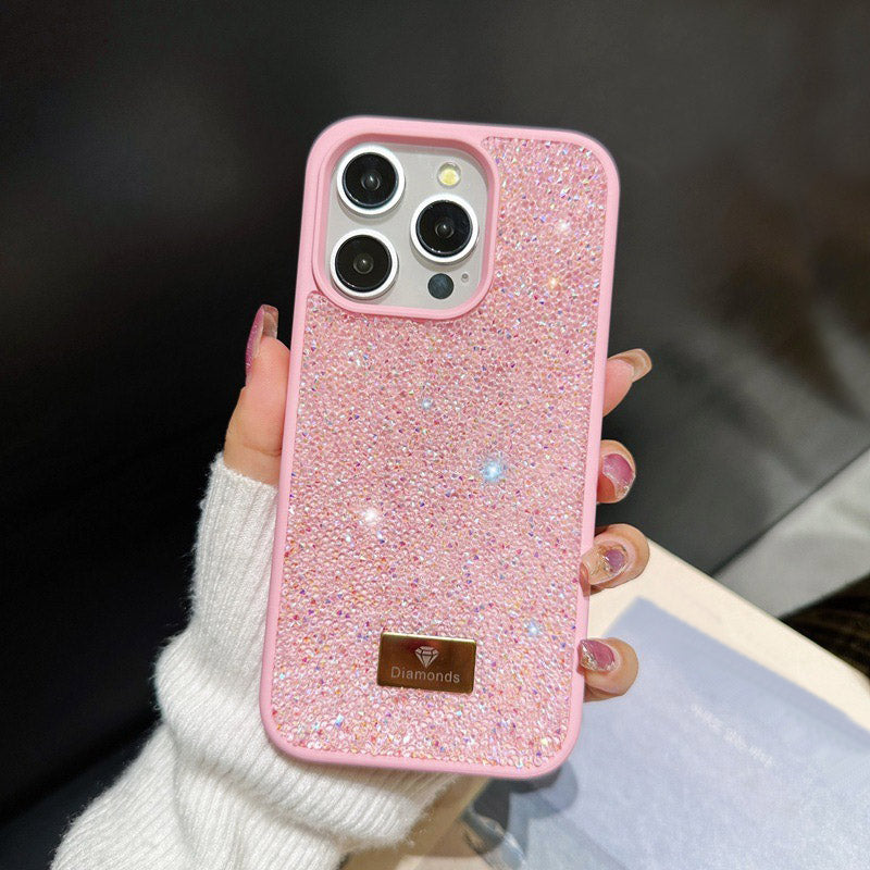 Luxury Fashion Coloured TPU+PC Diamond Shockproof Protective Phone Case - iPhone