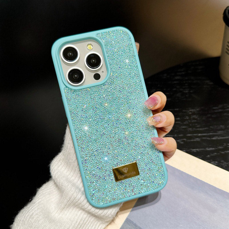 Luxury Fashion Coloured TPU+PC Diamond Shockproof Protective Phone Case - iPhone