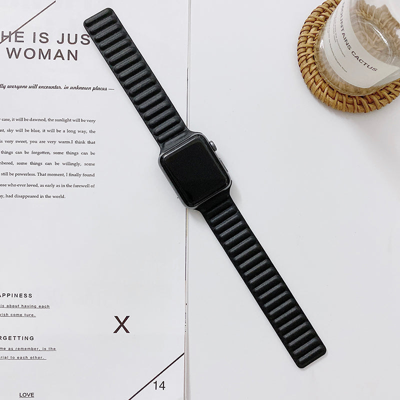 Latest Leather Premium Luxury Magnetic Band - Apple Watch 42mm/44mm45mm/49mm