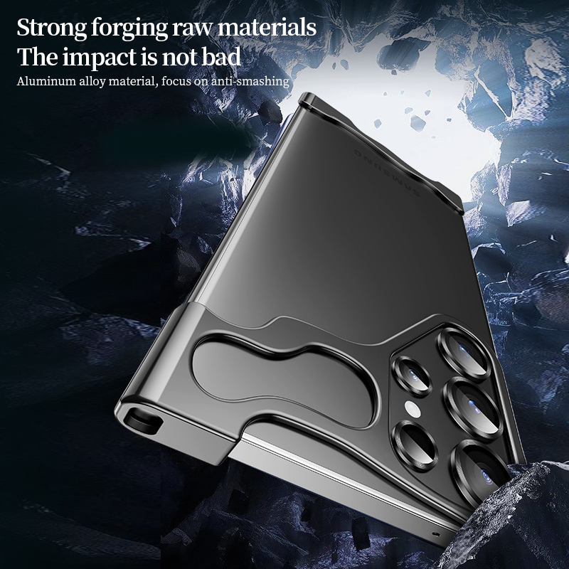 Luxury Frameless Aluminum Alloy Anti Fall Phone Case - Samsung Galaxy S24 Ultra