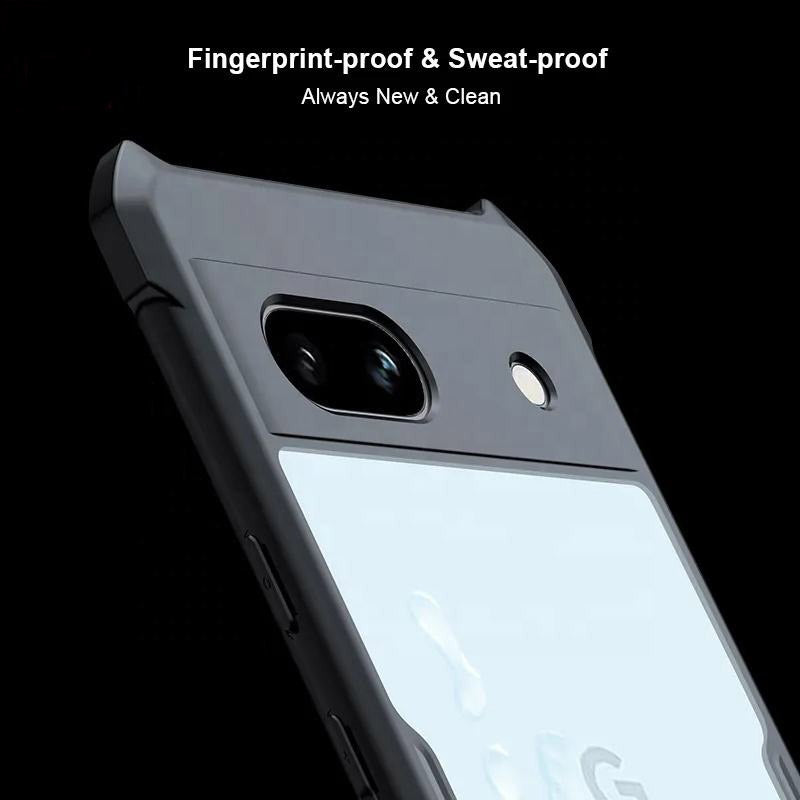 Acrylic Airbags Hinge Shockproof Transparent Case with Black Side Border - Pixel