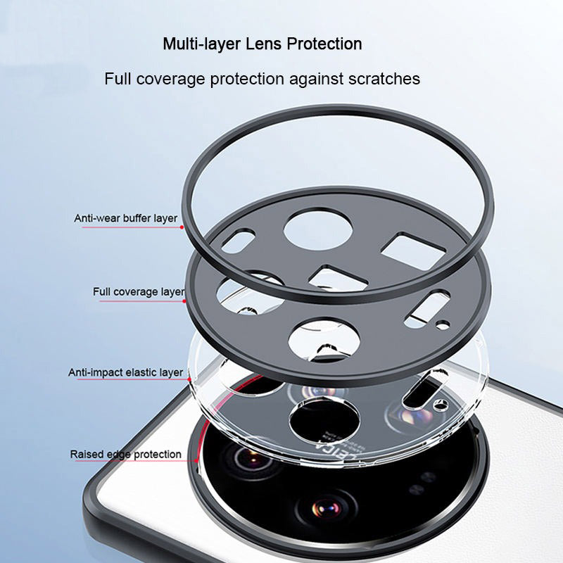 Acrylic Airbags Hinge Shockproof Transparent Case with Black Side Border - Vivo