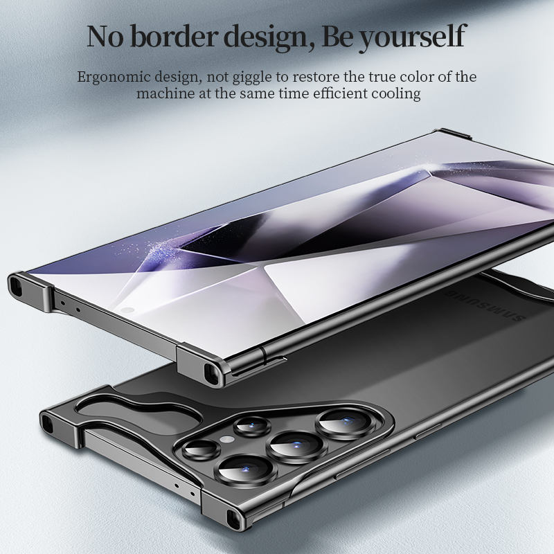 Luxury Frameless Aluminum Alloy Anti Fall Phone Case - Samsung Galaxy S24 Ultra