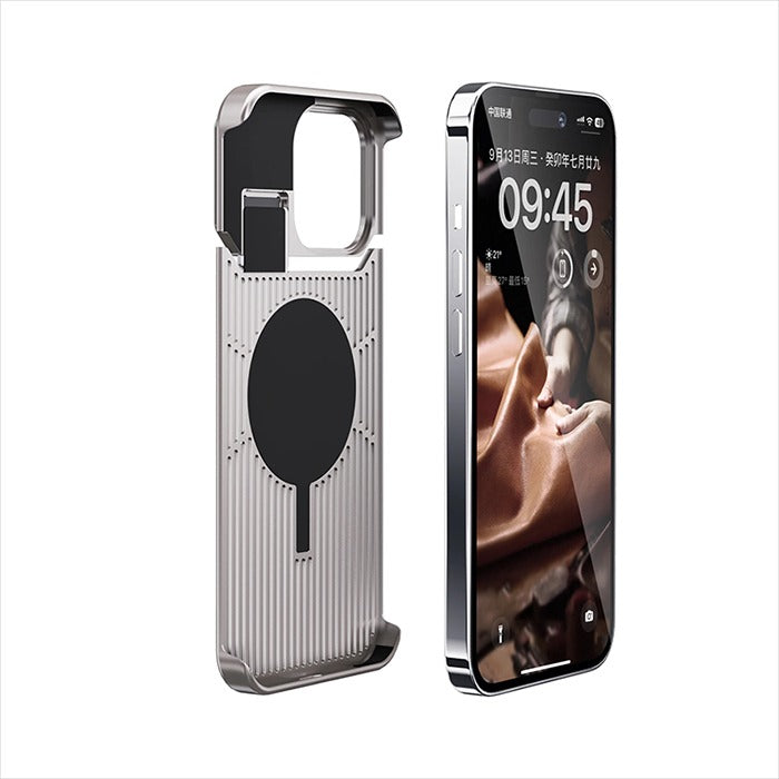 Aluminum Alloy Metal Luxury Leather Phone Case - iPhone